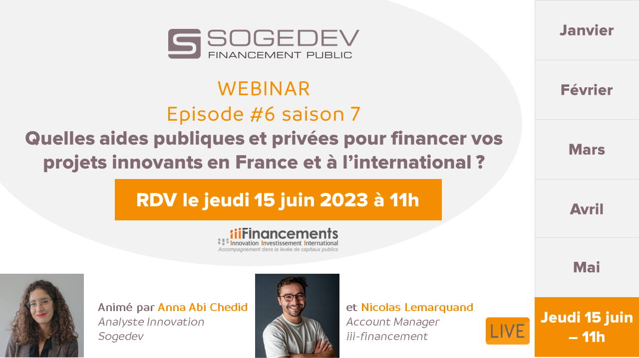 Événement WEBINAR SOGEDEV Quelles aides publiques et privées pour