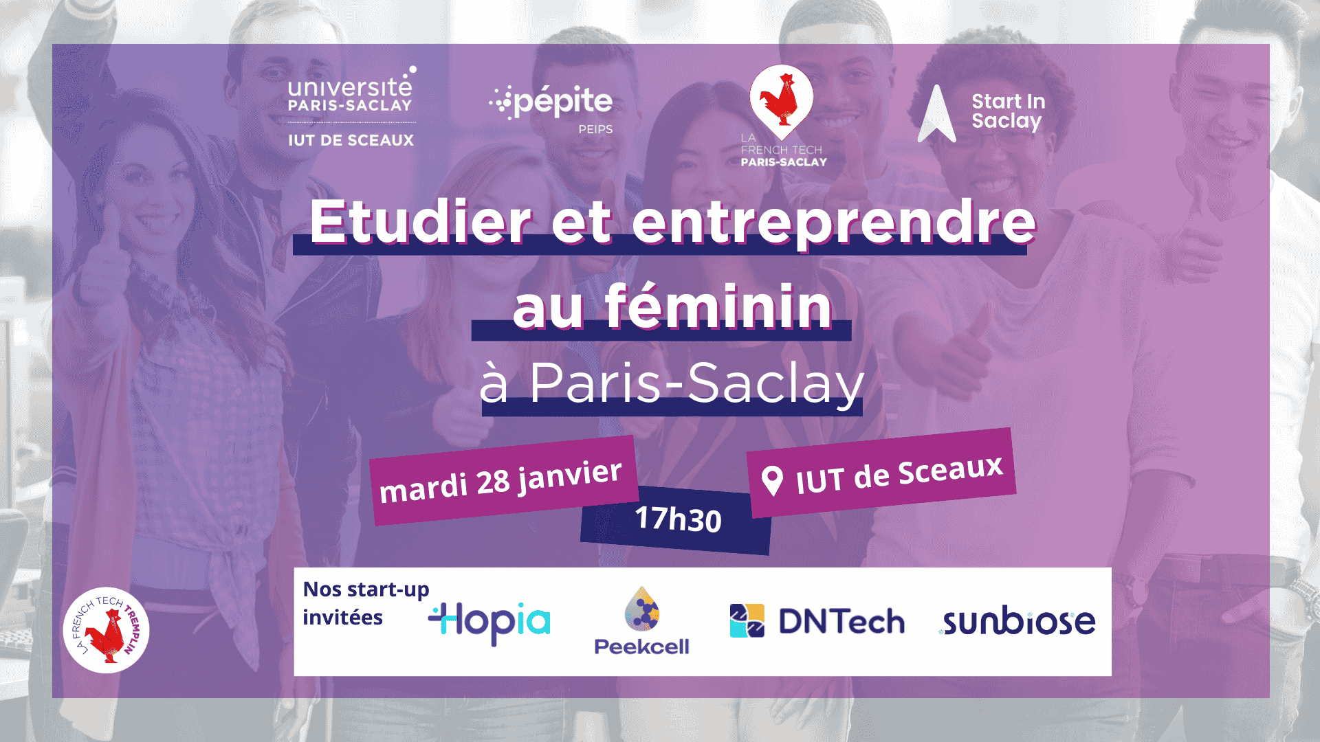 Conférence Etudier et Entreprendre au féminin à Paris-Saclay