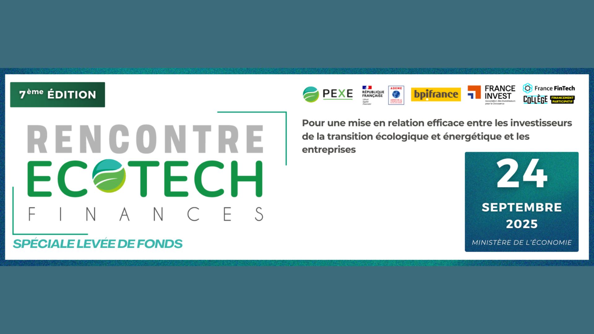 Rencontres Ecotech Finances