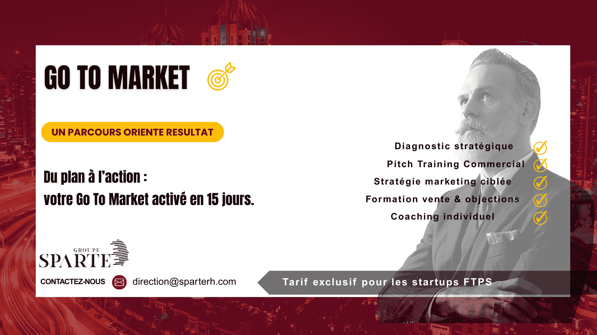 Valider votre GO TO MARKET avec SPARTE