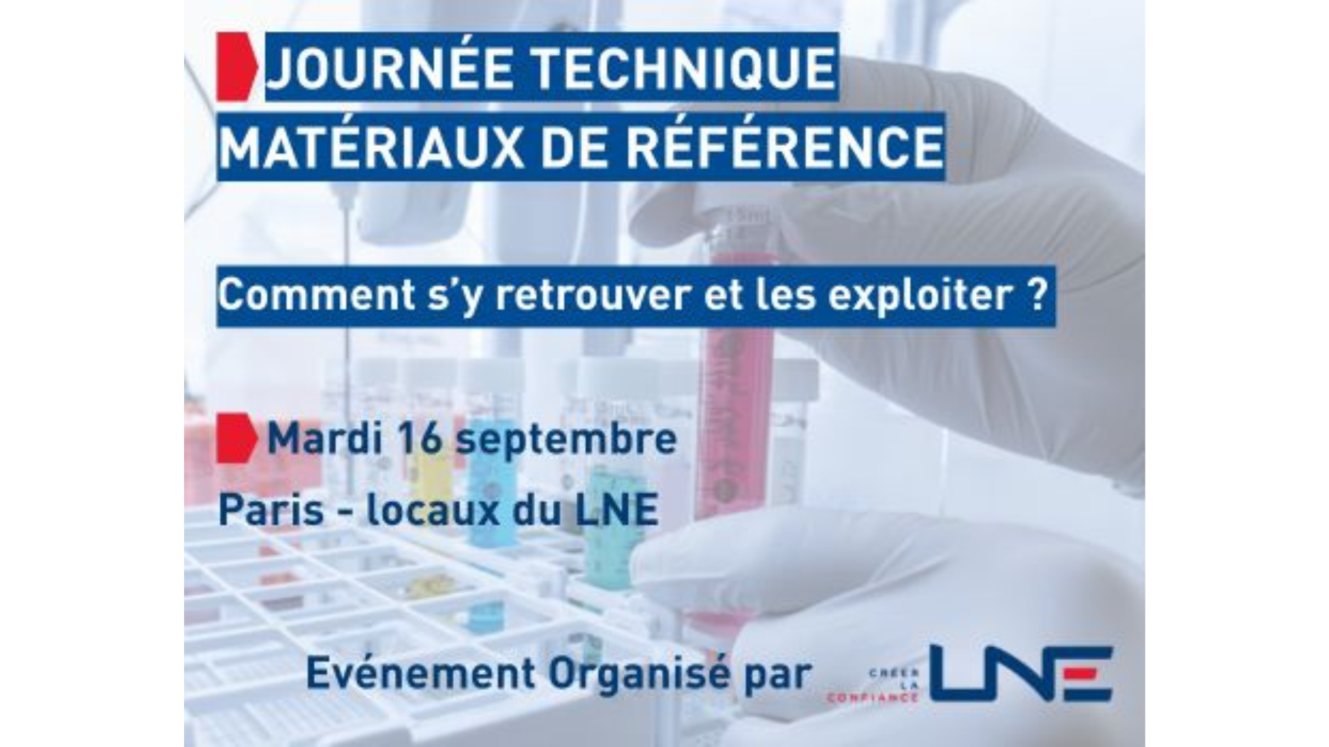 Journée technique : Matériaux de Référence 