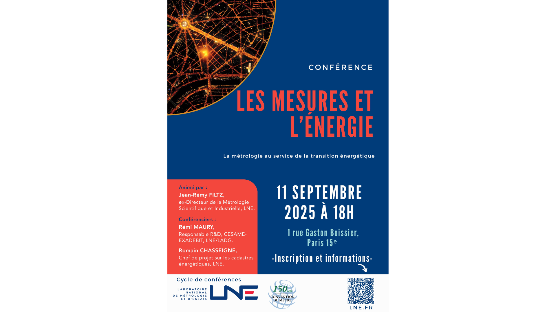 Conférence les mesures et l’énergie