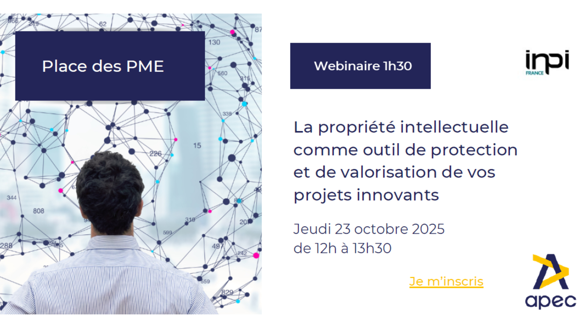 INPI – La propriété intellectuelle comme outil de protection et de valorisation de vos projets innovants