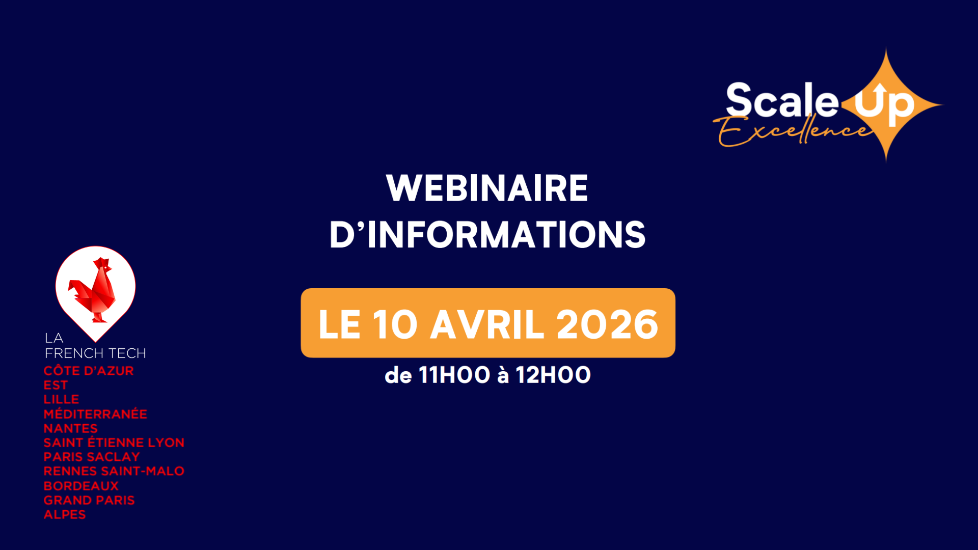 Webinaire d&rsquo;informations Scale Up Excellence 2026
